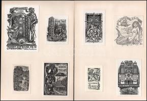 Julio Fernández Sáez (1924-) (1924-): össz. 12 db ex libris és kisgrafika (3 db paszpartuban), közte egy db erotikus. Klf. tchnikák, papír, jelzett a nyomaton, közet 2 db ceruzával jelzett, klf. méretekben.