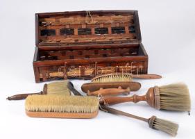 Doboznyi régi cipőtisztító eszköz.