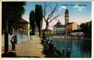 1940 Nagyvárad, Oradea; Parcul Eminescu / Eminescu park, horgászás / park, fishing (EK)