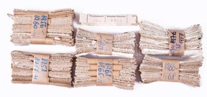 1951-1971 20 év illetménye, fizetési papírok egy személy részére, összegyűjtve