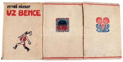 Nyíró József: Uz Bence; Kopjafák; Az én népem. Erdélyi Szépmíves Céh és Révai kiadása. Kiadói halina kötés, kopottas állapotban.