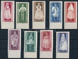 1963 Népviseletek I. vágott ívszéli sor (10.000)
