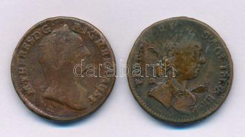 1762K 1kr Cu "Mária Terézia" Körmöcbánya + 1762NB 1kr Cu "Mária Terézia" Nagybán...