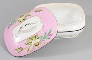 cca 1900, Fedeles bonobnier, kis kopással, 14x11 cm