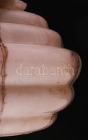 Art deco márványozott mintás lámpabúra, pattogzással, d: 22 cm