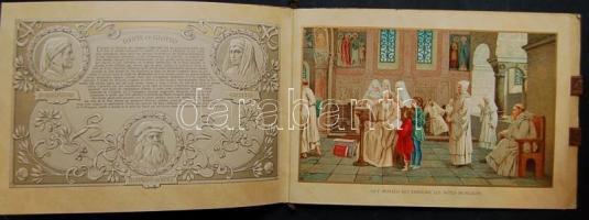 1909 Az olasz zseni tavasza, szép szecessziós litho kalendárium 16 oldalon olasz tudósok, művészek r...