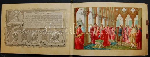 1909 Az olasz zseni tavasza, szép szecessziós litho kalendárium 16 oldalon olasz tudósok, művészek r...