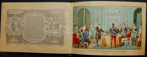 1909 Az olasz zseni tavasza, szép szecessziós litho kalendárium 16 oldalon olasz tudósok, művészek r...