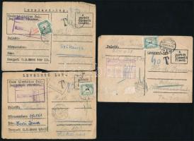 1955 Szeged, Országos Büntetőintézet (Csillagbörtön) fegyencének 3 db levelezőlapja Szikáncsra (Hódmezővásárhely) küldve