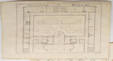 Martin Engelbrecht - Alexander Gläser, Augusta Vindel: kastélyok, épületek Vegyes építészeti metszet...