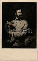 1848-as nemzetőr. Borsos József olajfestménye / Hungarian revolution officer s: Borsos József