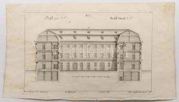 Martin Engelbrecht - Alexander Gläser, Augusta Vindel: kastélyok, épületek Vegyes építészeti metszet...