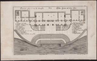 Martin Engelbrecht - Alexander Gläser, Augusta Vindel: kastélyok, épületek Vegyes építészeti metszet...