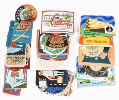 65 db retro magyar hotel címke / bőröndcímke