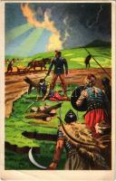 Évszázadokon át a Nyugat védelmében vérzett a magyar. Kiadja az Ereklyés Országzászló Nagybizottsága / Hungarian irredenta propaganda, Treaty of Trianon s: Lamoss (EB)