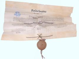 cca 1915-1925 Gábos Zoltán orvos, tisztifőorvos iratai: gimnáziumi és érettségi bizonyítványa, a M. ...