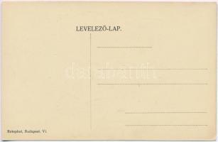 Akik itthon maradtak 1914. Antiszemita propaganda művészlap / Anti-Semitic propaganda art postcard. ...