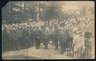 cca 1915 Horthy Miklós (1868-1957) által Schütz Ernő m. k. főhadnagynak küldött saját kézzel írt és ...