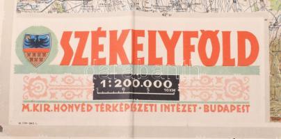 1942 Székelyföld Térképe, M. Kir. Honvéd Térképészeti Intézet, jobb felső sarkában külön kis térképe...