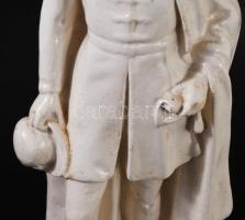 Petőfi Sándor szobra. Mázas gipsz, kopással, m: 35 cm