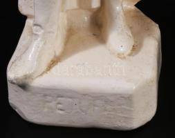 Petőfi Sándor szobra. Mázas gipsz, kopással, m: 35 cm