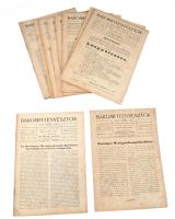 1938 Baromfitenyésztők Lapja XXXIV. évf. 3-12. sz., 1938. március-december (két szám híján teljes évfolyam), szerk.: Winkler János, Kovács Imre. Az utolsó szám címlapján Winker János ügyvezető-igazgató gyászjelentésével. Kiadói tűzött papírkötés, vegyes állapotban, kissé foltos.