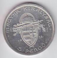 1938. 5P Ag "Szt.István" T:2- apró ph