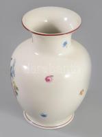 Hollóházi 3 darab tárgy, bonbonier, váza, mókus figura, jelzett, hibátlan, m: 17 cm alatt