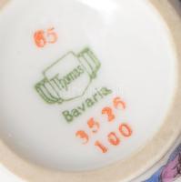 Bavaria japanizáló kisváza, jelzett, hibátlan, m: 9 cm