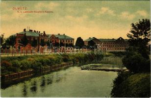 Olomouc, Olmütz; K. k. Landwehr Kavallerie kaserne / cavalry military barracks