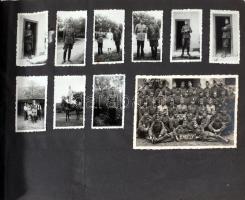cca 1940-1942 Régi fotóalbum, főként az erdélyi bevonulás képeivel (Nagykároly, Beszterce, Kolozsvár...