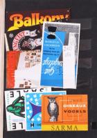 154 db NSZK gyufacímke, berakóban