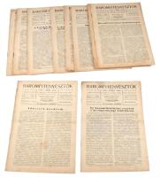 1941 Baromfitenyésztők Lapja XXXVII. évf. 1-12. sz., 1941. január-december (teljes évfolyam), szerk.: Kovács Imre. Kiadói tűzött papírkötés, vegyes állapotban, kissé foltos.
