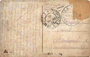 1916 Kämpfe gegen die Russen in den Karpathen / WWI Austro-Hungarian K.u.K. military art postcard, b...