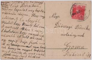 1918 Üdvözlet a Krampusztól / Krampus greeting. EAS (fl)