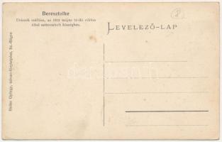 Beresztelke, Bretzdorf, Breaza; Utászok szállása az 1912. május 13-iki ciklon által szétrombolt közs...