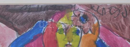 Csepeli Németh Miklós (1934-2012): Női aktok. Akvarell, ceruza, papír, jelzett. Üvegezett fakeretben...