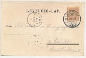 1900 Szatmárnémeti, Szatmár, Satu Mare; Kálvária, Igazságügyi palota, Református főgimnázium, Németi...