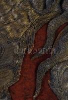 cca 20. sz. eleje, Kínai sárkánymintás falidísz, folttal, kis sérüléssel, 115x45 cm