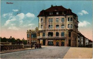 Maribor, Marburg a. D.; Hauptplatz. Schnideritsch / main square , shops (Rb)