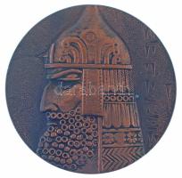 Örményország DN "I. Argisti" kétoldalas ezüstözött bronz emlékérem (55mm) T:AU Armenia ND "Argishti I" two sided commemorative medallion (55mm) C:AU