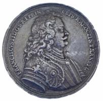 DN "II. Rákóczi Ferenc" ezüstözött öntött fém emlékérem replika (49mm) T:VF sok ph.