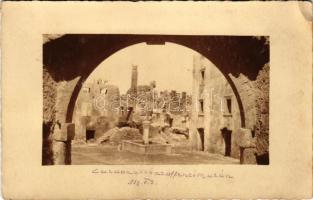 1917 Caldonazzo, Gallnötsch (Südtirol); első világháború, offenzíva után / WWI K.u.k. military, after the attack, ruined village. photo (EK)