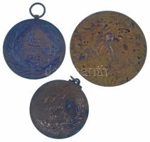 1932. "Maros Bridge verseny I. hely" kétoldalas bronz emlékérem gravírozással + 1933. &quo...