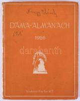 1926 Dáma-Almanach, Wodianer Nyomda Budapest, benne Dreher reklámokkal, 159p
