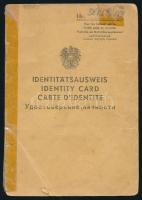 1951 Osztrák személyi igazolvány, fényképes, német, angol, francia és orosz nyelvű, sérült, ragasztott