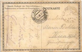 1915 Unterseeboot U XII greift die französische Hochseflotte in der Otrantostrasse an. Offizielle Po...