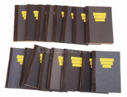 cca 1910 A Közhasznú Könyvtár 17 db száma, bekötve