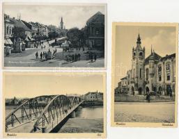 Munkács, Mukacheve, Mukacevo; - 7 db RÉGI város képeslap / 7 pre-1945 town-view postcards