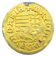 1458-1470. Aranyforint Au "I. Mátyás" (3,53g) T:XF peremen négy ponton forrasztás (foglala...
